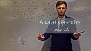 A Level Chemistry  23  Acids bases and buffers [upl. by Azelea742]