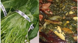 Liberian fried spinach recipe [upl. by Boor]