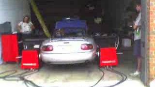 255 RWHP Miata Turbo MegaSquirt Dyno [upl. by Hesper]