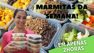 MARMITAS FIT PRA SEMANA  TENHA MAIS RESULTADOS CARDÁPIO FÁCIL E SIMPLES [upl. by Namzaj]