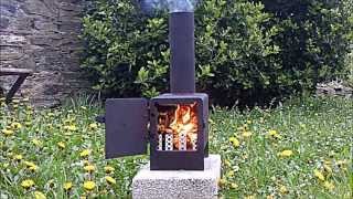 Rocket Stove mini wood burner [upl. by Nonnelg]