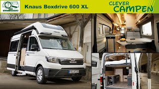 Knaus Boxdrive 600 XL Cleverer Hubbettgrundriss auf MAN TGE Basis  TestReview  Clever Campen [upl. by Ahseym]