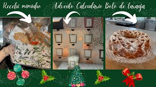 Vlog Recebi um Miminho 🎄Abriu o calendário do Advento 🎄 Fiz bolo de laranja  Fiz pão ralado [upl. by Nadler]