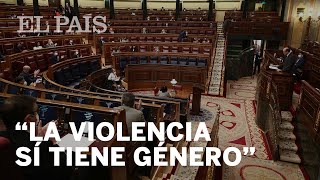 Todos los grupos parlamentarios se unen contra Vox quotla violencia sí tiene géneroquot [upl. by Lang]