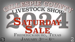 SATURDAY SALE  2024 Gillespie County Youth Livestock Show [upl. by Alleira]