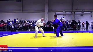 Jonah Ewell vs Michal Orzel 2021 USA Judo Senior Nationals M3 100kg [upl. by Nahtanoy]