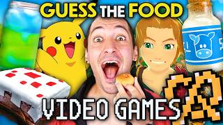 Guess The Video Game From The Food Challenge  People vs Food [upl. by Annovad499]