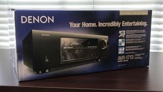 Denon AVR1713 51 Channel Receiver Unboxing [upl. by Soinotna16]