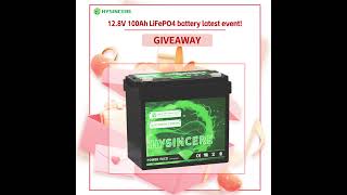 🎉Free Gift 12V 100Ah LiFePO4 Battery🔋⚡️ [upl. by Noyahs]