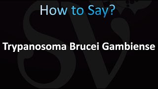 How to Pronounce Trypanosoma Brucei Gambiense [upl. by Templas]