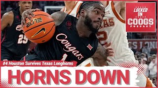 4 Houston Cougars Down Horns in Austin Jamal Shead outlasts Texas in OT [upl. by Gentes]