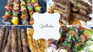 Brochettes de viandes et kebab  Grillades et accompagnement [upl. by Acquah]