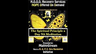 August 5th Spiritual Principle a Day NA Meditation wMightyStreamCredits NA World Services Inc [upl. by Mloclam]