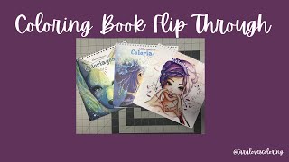 Coloring Book Flip Through  Laure Phelipon  Etsy Books  Mon Cohier de Coloriages [upl. by Aihsitan304]