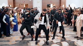 Groomsmen Didnt Hold Back  Epic Congolese Wedding Dance [upl. by Sidwohl436]