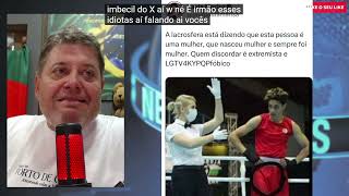 Boxeadora mulher com bilau visivel nas olimpiadasdeparis 2024 [upl. by Haiel]