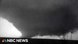 Video shows what appears to be a huge tornado in Kansas [upl. by Aititil]