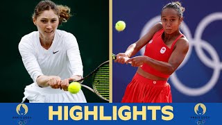 Cristina Bucsa vs Leylah Fernandez HIGHLIGHTS  Olympics Paris 2024 [upl. by Lloyd]