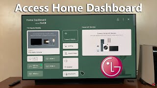 How To Access Home Dashboard On LG Smart TV [upl. by Tterej]