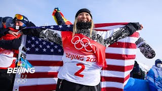 Huge first run gives Chloe Kim another halfpipe gold  Winter Olympics 2022  NBC Sports [upl. by Iz]