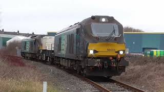 6801768033 6c51 Sellafield  Heysham flasks  6c52 return 6th February 2024 [upl. by Anuahsat]