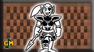 Undertale quotSpear of Justicequot with Minecraft Noteblocks Undyne Theme [upl. by Aimahc709]