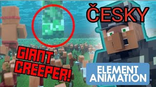 VILLAGER NEWS WAR  Minecraft Animace Celý díl  Český DABING [upl. by Inneg]