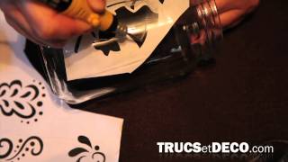 Technique de la gravure sur verre  Tutoriel par trucsetdecocom [upl. by Kee]