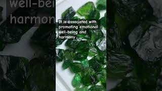 Beautiful Green Chrome Diopside lapidaryartist minerals faceting gemstone crystals roughrock [upl. by Hammock311]