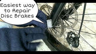 How to Repair Disc Brake  MTB Disc Brake Problem [upl. by Maryl]