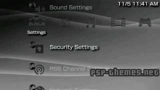 PSP Theme PSP Black by andyp3p2 PSPThemesNET [upl. by Ibob]