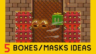 5 Ideas with Masks and Boxes Part 2  Super Mario Maker 2 [upl. by Anderegg82]