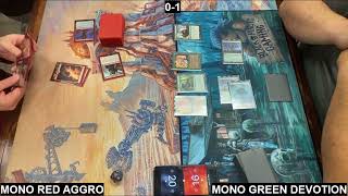 Pioneer  Mono Red Aggro Vs Mono Green Devotion [upl. by Josler477]