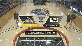 Dordt vs Spring Arbor NAIA 2nd Round Womens Basketball March 16 2024 [upl. by Anayit761]