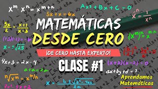 🎯 Matemáticas Desde Cero  CLASE 1 DOMINA LAS BASES 🏆🥇 [upl. by Rosse]