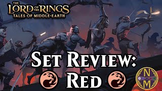 Lord of the Rings Limited Set Review Red  Magic the Gathering [upl. by Bricker]