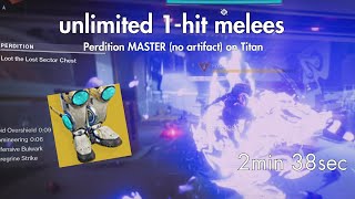 Perdition Lost Sector S23  Master 2min38sec  Titan  no artifact  Peregrine strats [upl. by Hgeilyak]