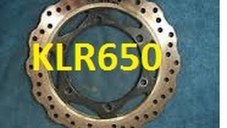 2009 KLR650 Rear Rotor amp Brake Pads Replacement pt 3 [upl. by Yerggoeg]