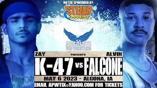 Taffe Wellness Center Presents Absolute Pro Wrestling in Algona Ft Alvin Falcone Vs Zay K 47 [upl. by Brad395]