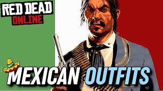 MEXICAN OUTFITS Red Dead Online Outlaw Outfits RDR2 [upl. by Noelopan]