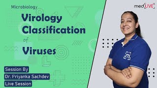 Virology  Classification of Viruses  Microbiology  MedLive by Dr Priyanka Sachdev [upl. by Aldas]