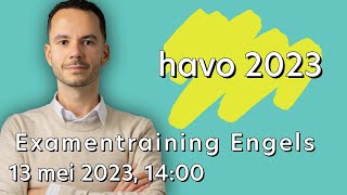 Examentraining Engels havo 2023 [upl. by Maleen]