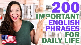 200 Important English Expressions English vocabulary lesson [upl. by Tressa]