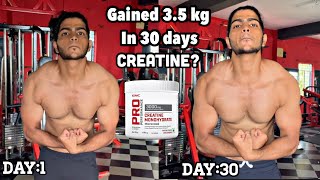 Honest 30 days creatine transformation  Creatine is a best supplement [upl. by Melloney]