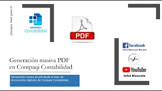 Generación masiva de PDF en Contpaqi Contabilidad [upl. by Lokkin]