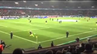 AMAZING Messi and Alves showboat in warmup [upl. by Allanson891]