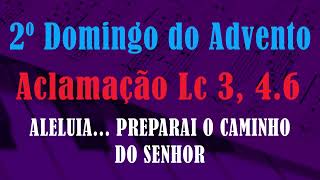 ACLAMAÃ‡ÃƒO EO EVANGELHO Lc 3 4 6  2Âº DOMINGO DO ADVENTO  ALELUIA PREPARAI O CAMINHO DO SENHOR [upl. by Yecrad]