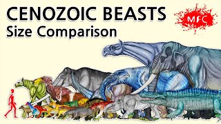 Know the size of CENOZOIC BEASTS  Size Comparison 03 [upl. by Eixor818]