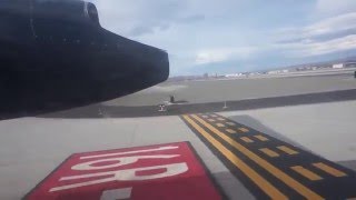 Bombardier Q400 Idaho Vandals  Landing in Reno Nevada with Turbulence [upl. by Suirtemid]