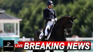 USA dressage team eliminated from Olympics over cut on horses leg PETA says equestrian events mu [upl. by Ediva]